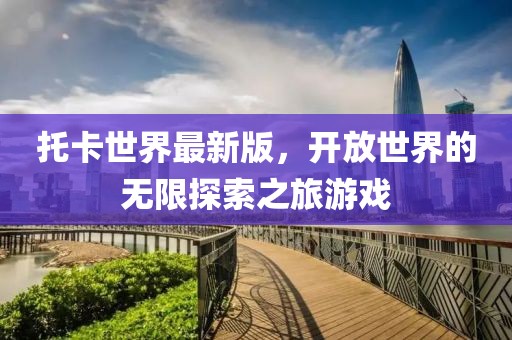 托卡世界最新版，开放世界的无限探索之旅游戏