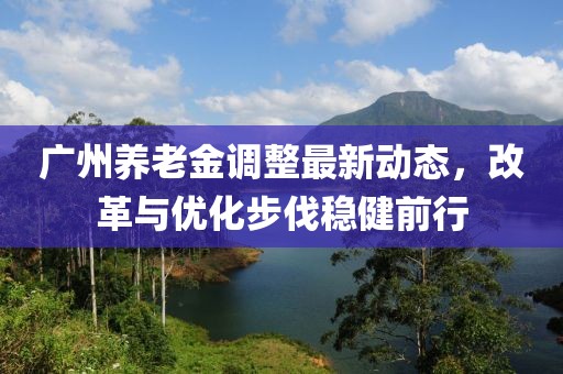 广州养老金调整最新动态，改革与优化步伐稳健前行