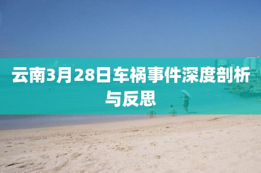云南3月28日车祸事件深度剖析与反思