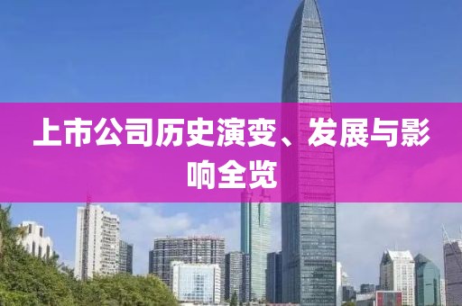 上市公司历史演变、发展与影响全览