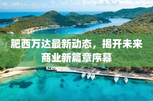 肥西万达最新动态，揭开未来商业新篇章序幕
