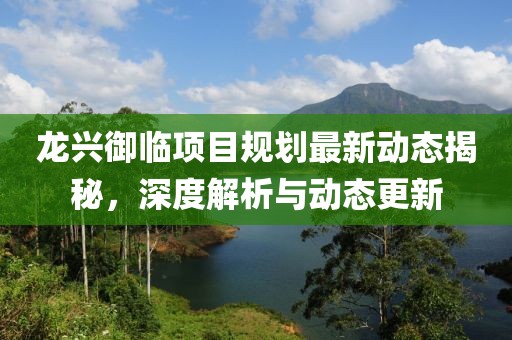 龙兴御临项目规划最新动态揭秘，深度解析与动态更新