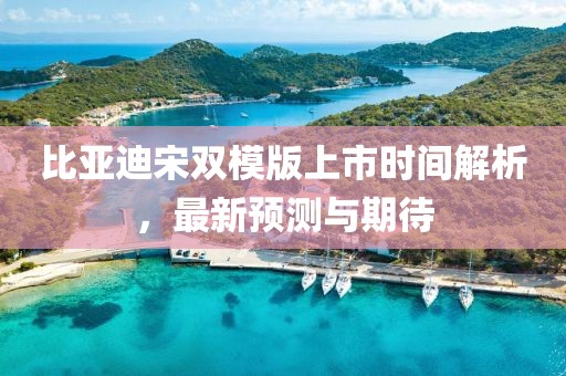 比亚迪宋双模版上市时间解析，最新预测与期待