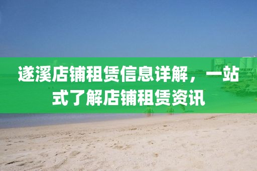 遂溪店铺租赁信息详解，一站式了解店铺租赁资讯