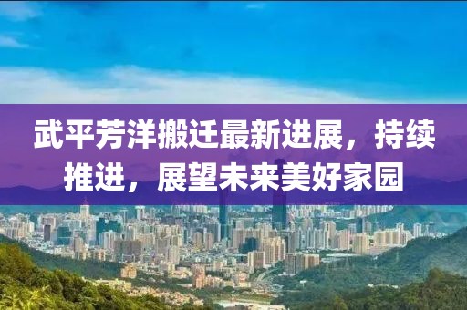 武平芳洋搬迁最新进展，持续推进，展望未来美好家园
