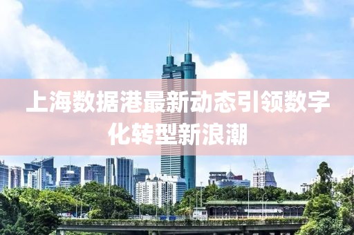 上海数据港最新动态引领数字化转型新浪潮