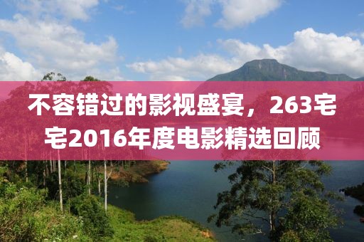 不容错过的影视盛宴，263宅宅2016年度电影精选回顾
