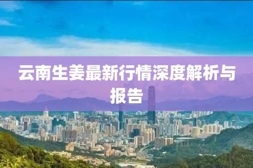 云南生姜最新行情深度解析与报告