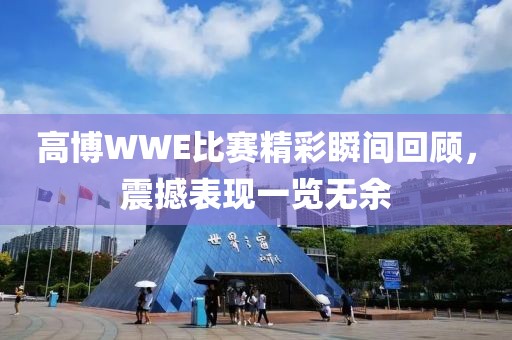 高博WWE比赛精彩瞬间回顾，震撼表现一览无余