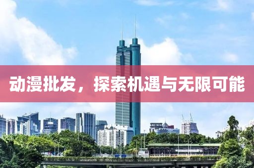 动漫批发，探索机遇与无限可能