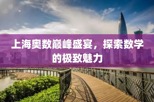 上海奥数巅峰盛宴，探索数学的极致魅力