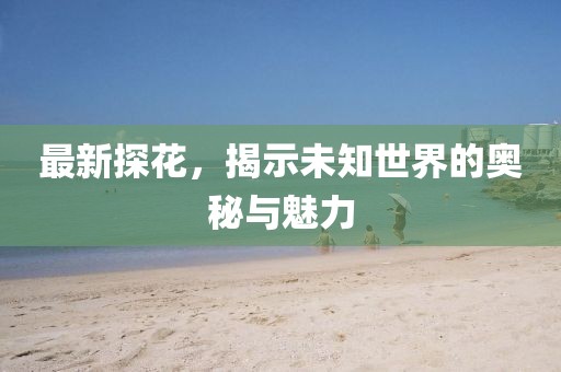 最新探花，揭示未知世界的奥秘与魅力
