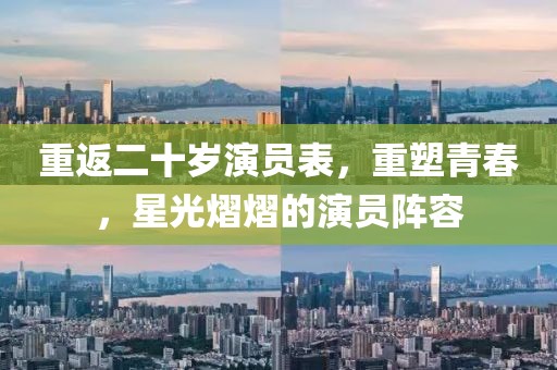 重返二十岁演员表，重塑青春，星光熠熠的演员阵容