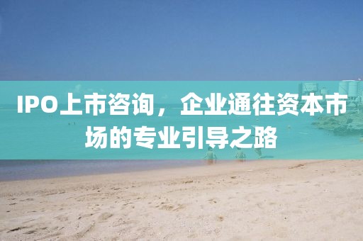 IPO上市咨询，企业通往资本市场的专业引导之路