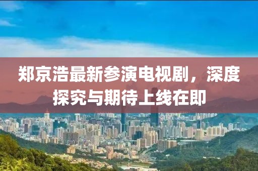 郑京浩最新参演电视剧，深度探究与期待上线在即