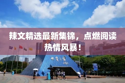辣文精选最新集锦，点燃阅读热情风暴！