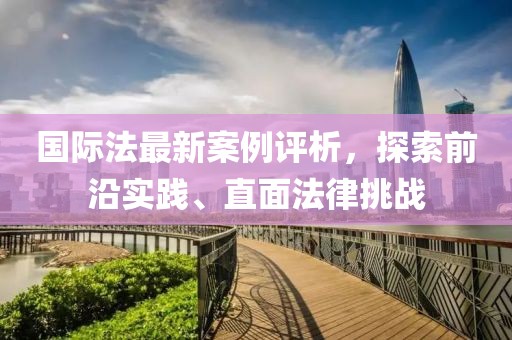 国际法最新案例评析，探索前沿实践、直面法律挑战