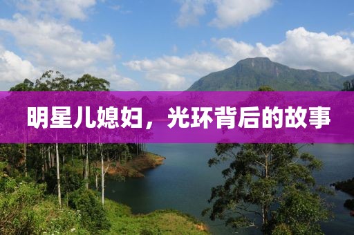 明星儿媳妇，光环背后的故事