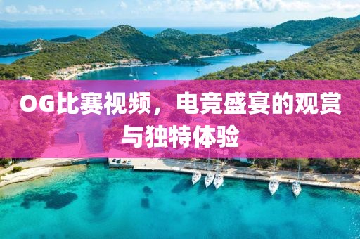 OG比赛视频，电竞盛宴的观赏与独特体验