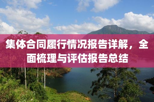 集体合同履行情况报告详解，全面梳理与评估报告总结