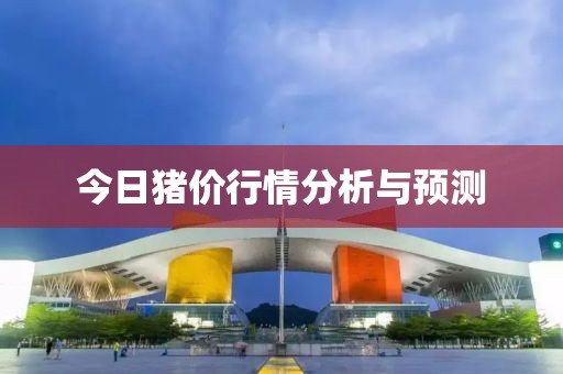 今日猪价行情分析与预测