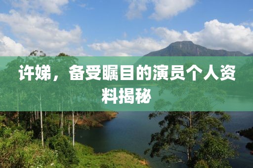 许娣，备受瞩目的演员个人资料揭秘
