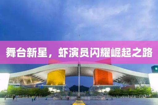 舞台新星，虾演员闪耀崛起之路