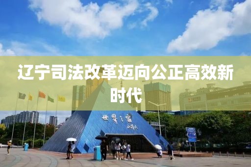 辽宁司法改革迈向公正高效新时代