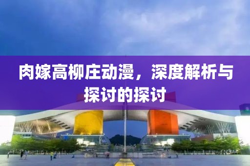 肉嫁高柳庄动漫，深度解析与探讨的探讨