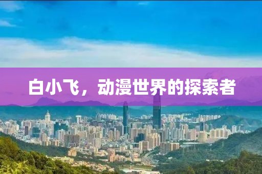白小飞，动漫世界的探索者