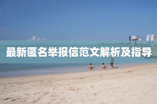 最新匿名举报信范文解析及指导