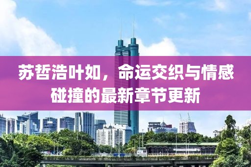 苏哲浩叶如，命运交织与情感碰撞的最新章节更新