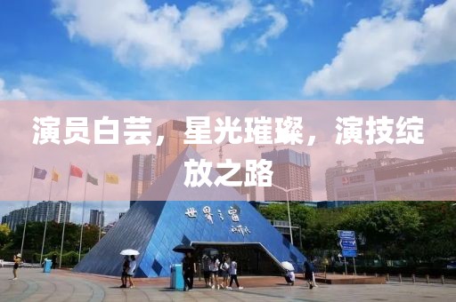 演员白芸，星光璀璨，演技绽放之路