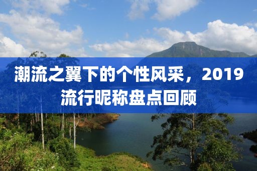 潮流之翼下的个性风采，2019流行昵称盘点回顾