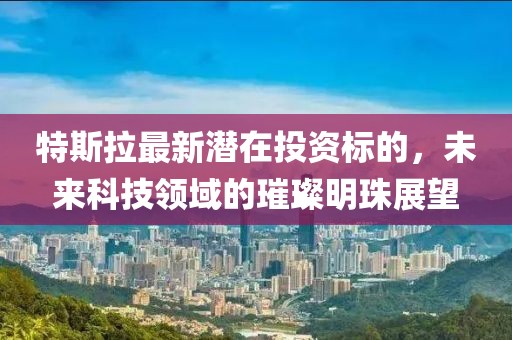 特斯拉最新潜在投资标的，未来科技领域的璀璨明珠展望