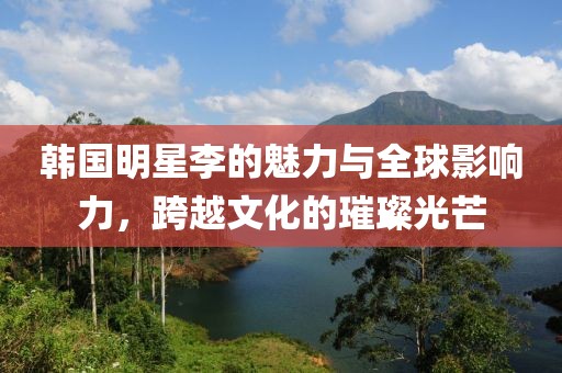 韩国明星李的魅力与全球影响力，跨越文化的璀璨光芒
