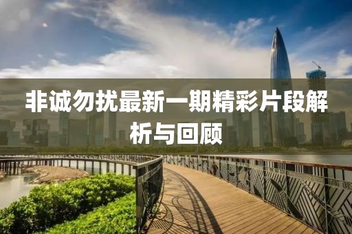非诚勿扰最新一期精彩片段解析与回顾