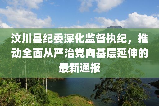 汶川县纪委深化监督执纪，推动全面从严治党向基层延伸的最新通报