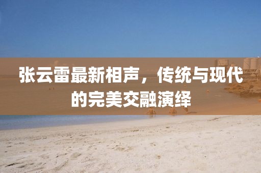 张云雷最新相声，传统与现代的完美交融演绎