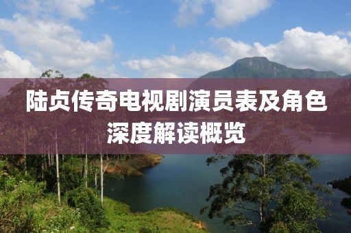 陆贞传奇电视剧演员表及角色深度解读概览