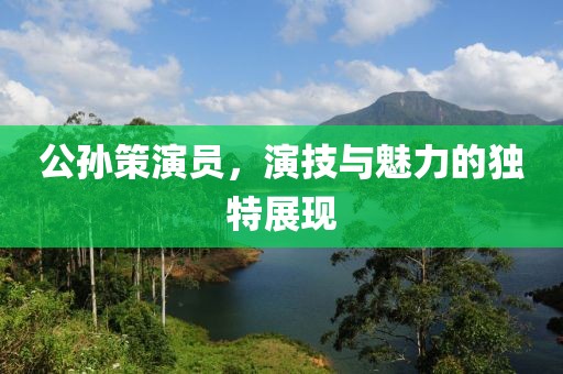 公孙策演员，演技与魅力的独特展现