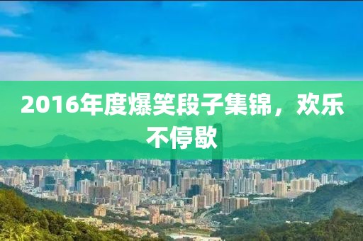 2016年度爆笑段子集锦，欢乐不停歇