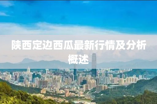 陕西定边西瓜最新行情及分析概述