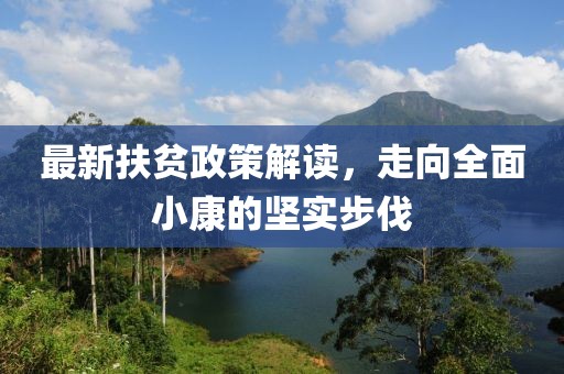最新扶贫政策解读，走向全面小康的坚实步伐