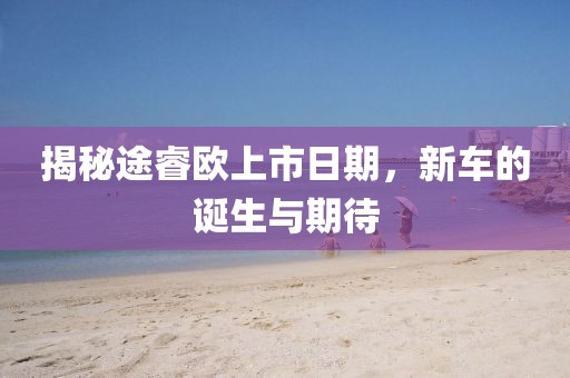 揭秘途睿欧上市日期，新车的诞生与期待