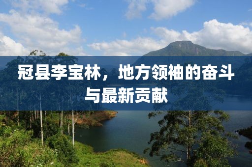 冠县李宝林，地方领袖的奋斗与最新贡献