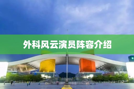 外科风云演员阵容介绍