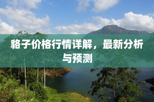 貉子价格行情详解，最新分析与预测