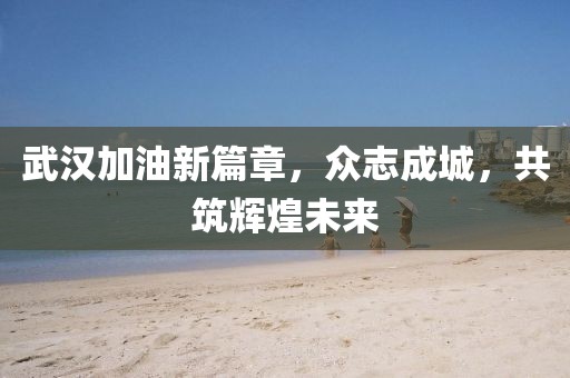 武汉加油新篇章，众志成城，共筑辉煌未来