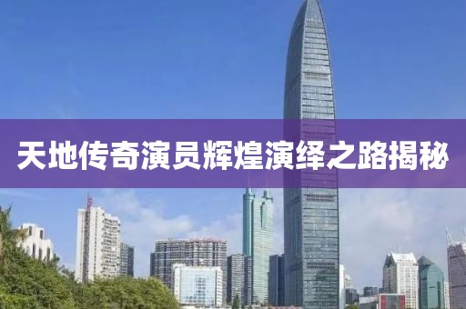 天地传奇演员辉煌演绎之路揭秘